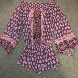 Off the shoulder romper